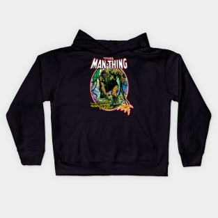 VINTAGE HORROR MAN-THING 1974 Kids Hoodie